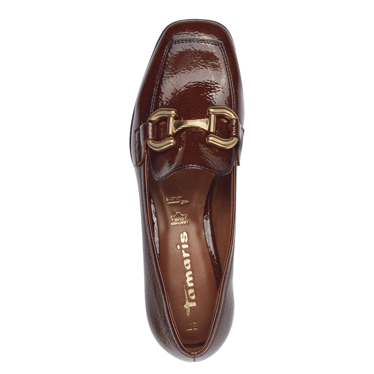 Tamaris Women Slip On Trotteur Loafers - Cognac