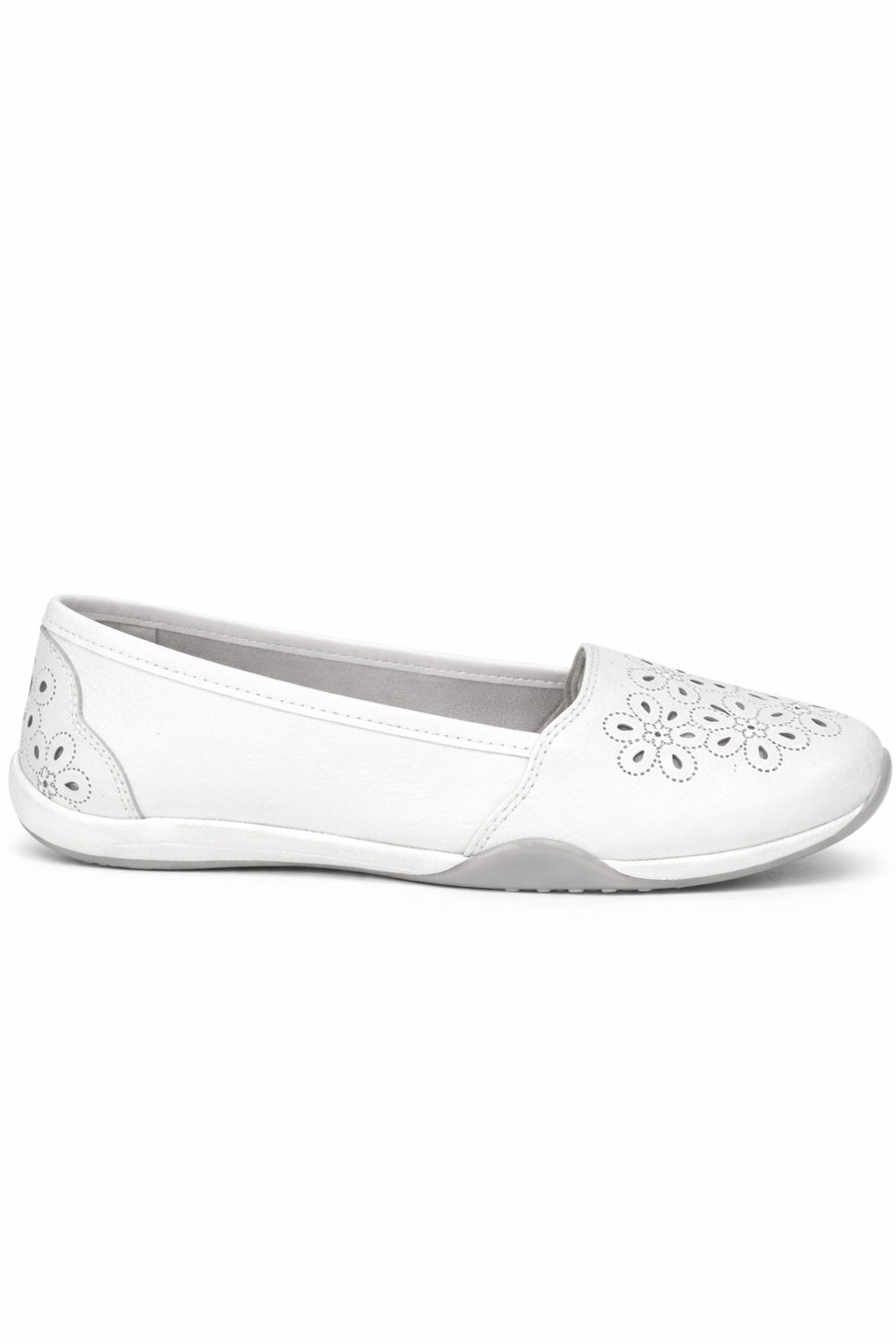 Laser Cut Faux Leather Pumps