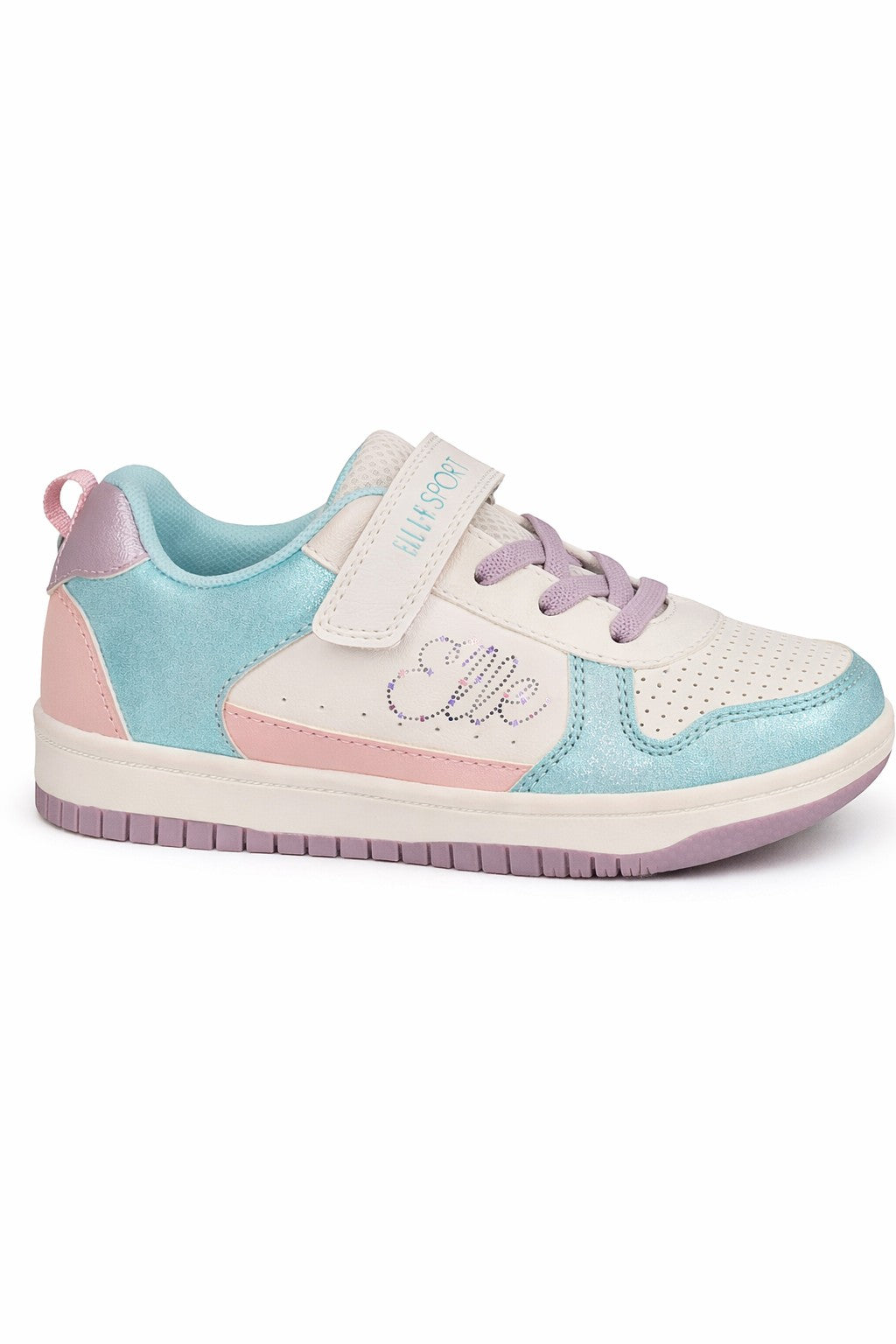 Lightweight Trainers with Hook & Loop Strap and Cushioned Sole