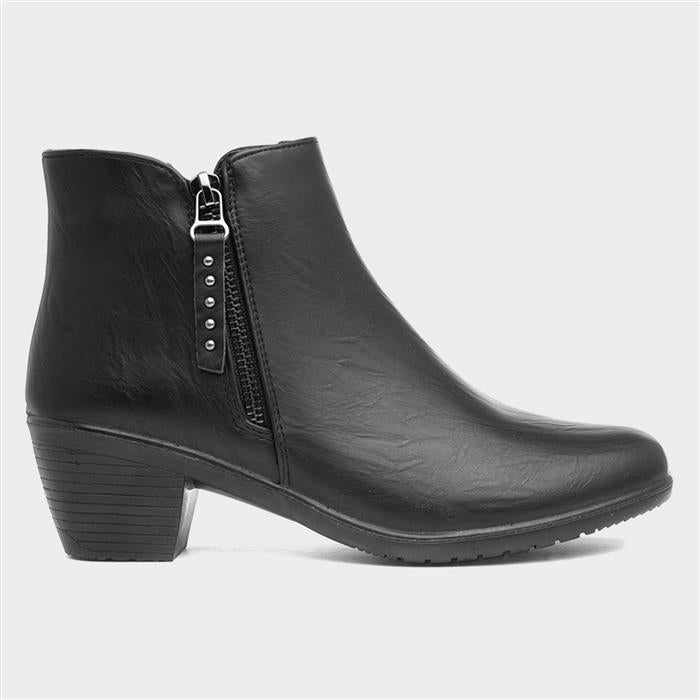 Cushion Walk Lexi Womens Black Heeled Boot
