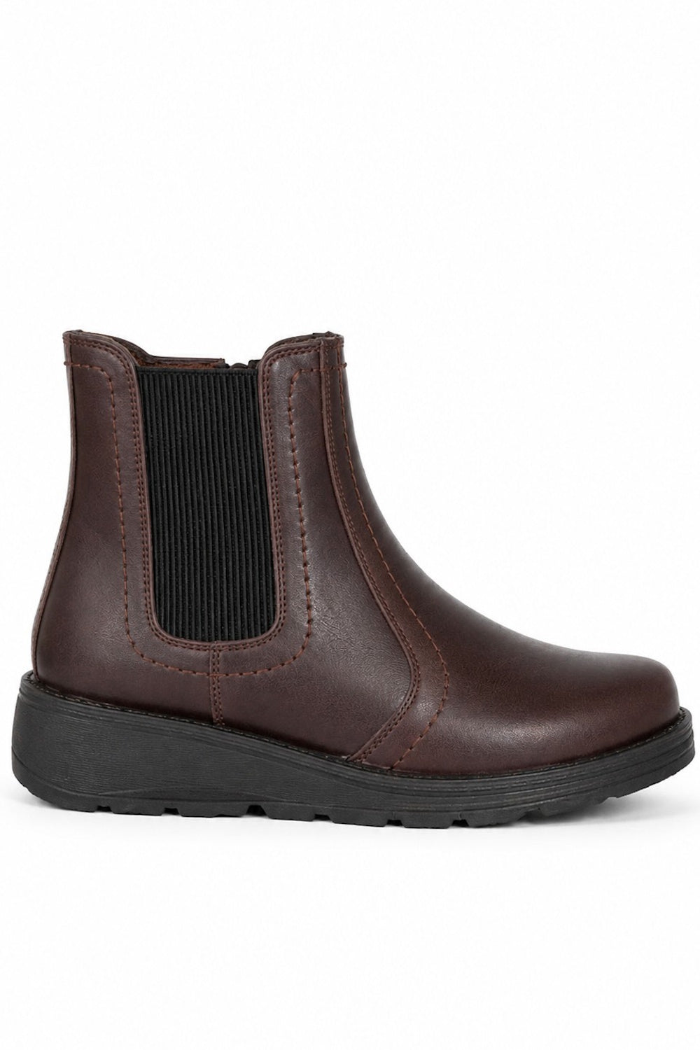 Extra Wide Fit Chelsea Ankle Boots with Cushioned Sole