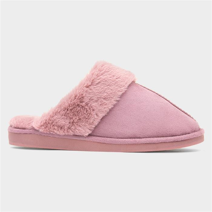 Cushion Walk Lucy Womens Dusky Pink Mule Slipper
