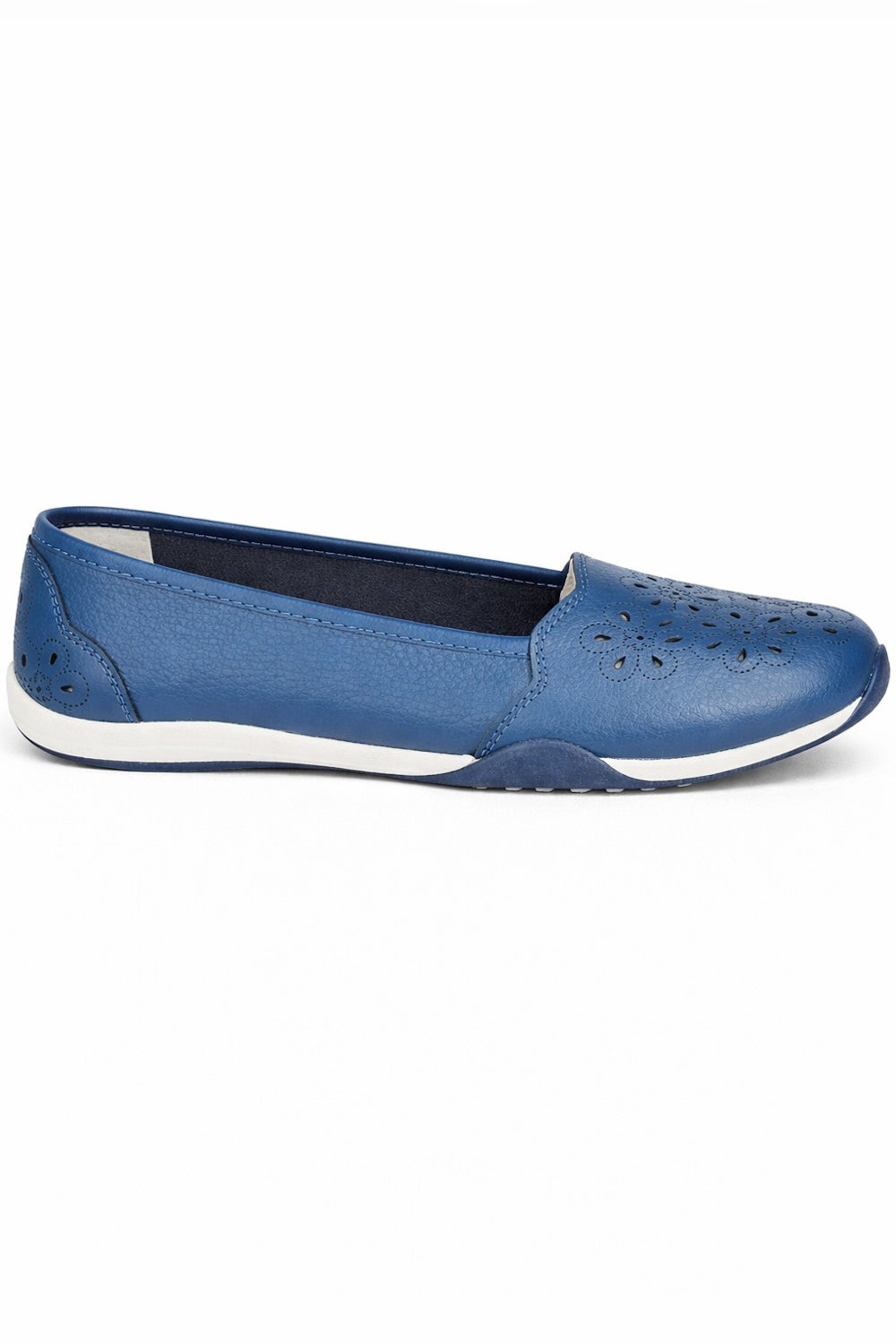 Laser Cut Faux Leather Pumps