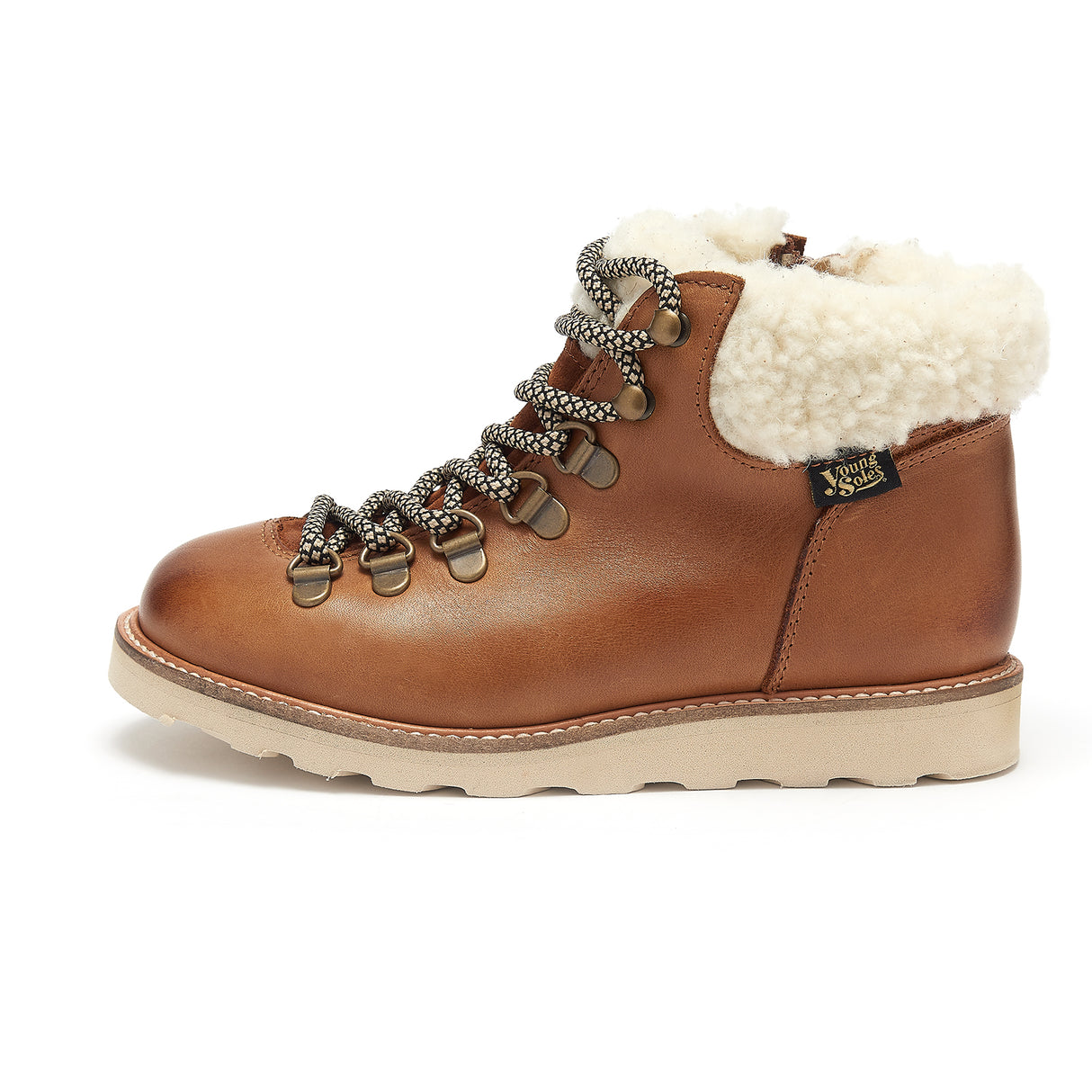 Young Soles Kids Eddie Wool Ankle-High Hiking Kids Boot