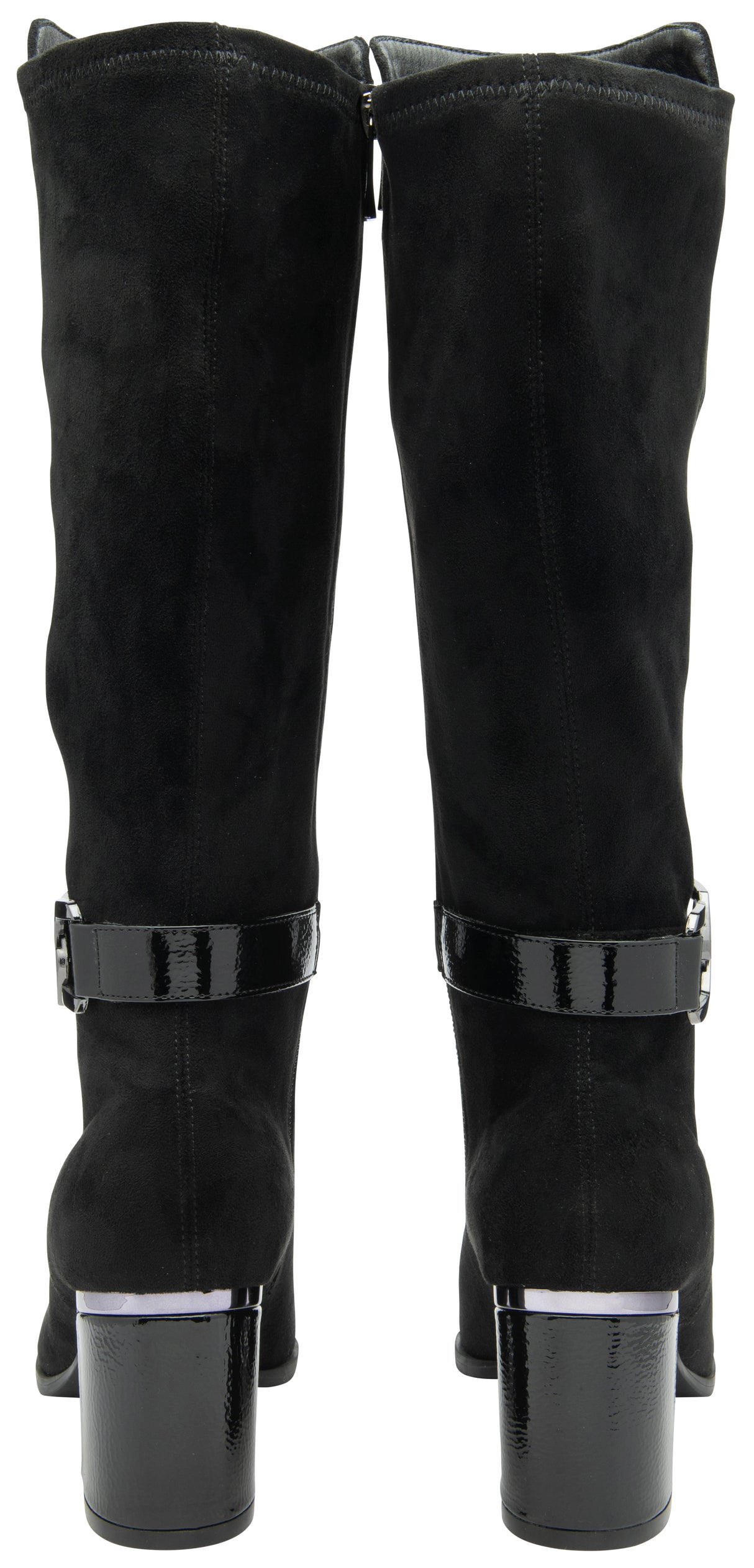 Lotus Harwin Heeled Knee High Boots - Black
