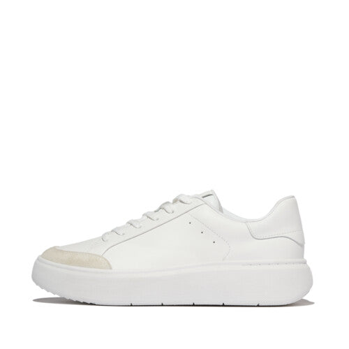 FitFlop RTG Leather/Suede Trainers - Urban White