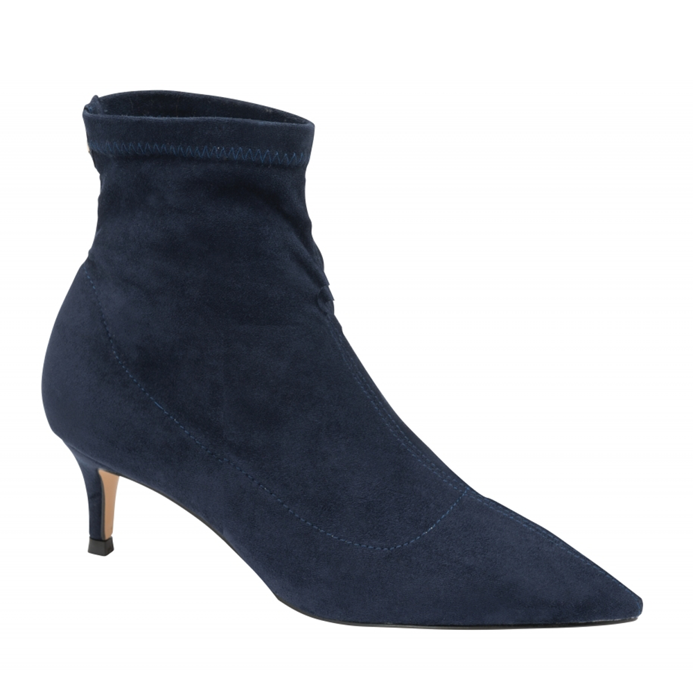Ravel Madruga Pointed-Toe Sock Boots - Navy