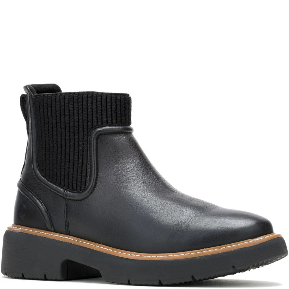 Hush Puppies Women Sock Jodie Ankle Boots - Black
