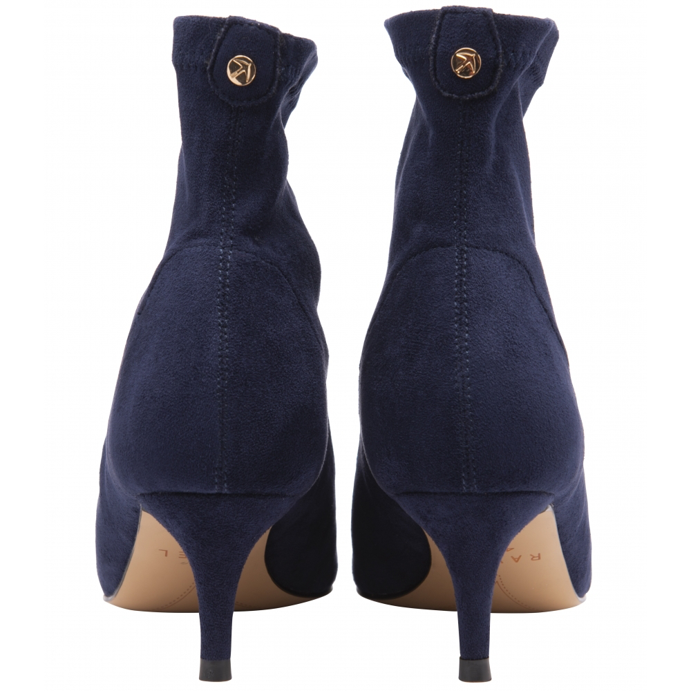 Ravel Madruga Pointed-Toe Sock Boots - Navy