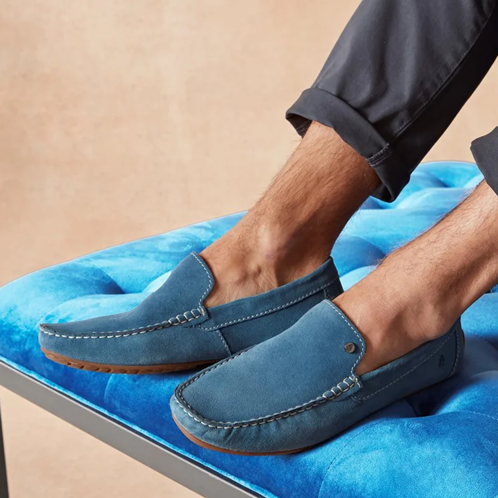 Hush Puppies Men Ralph Suede Shoes - Blue