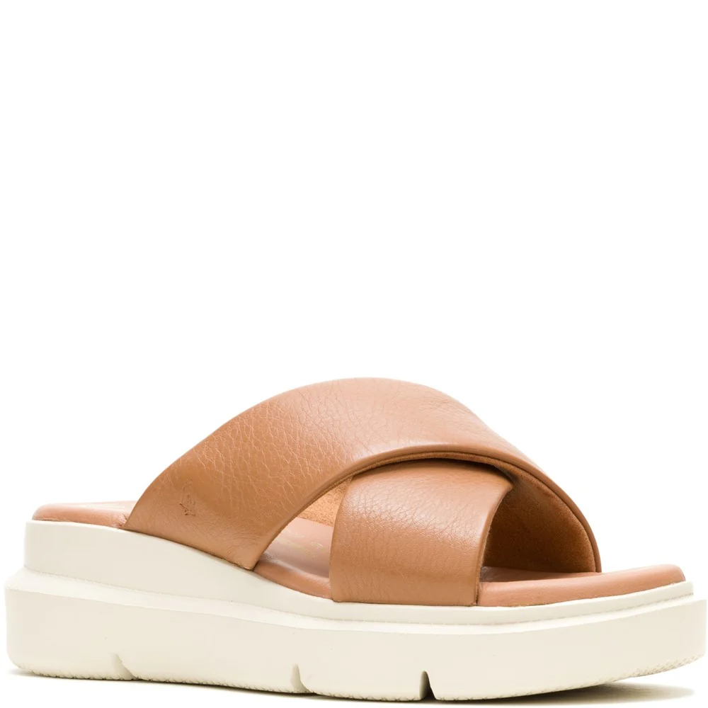 Hush Puppies Women Uplift Crossover Slides - Tan