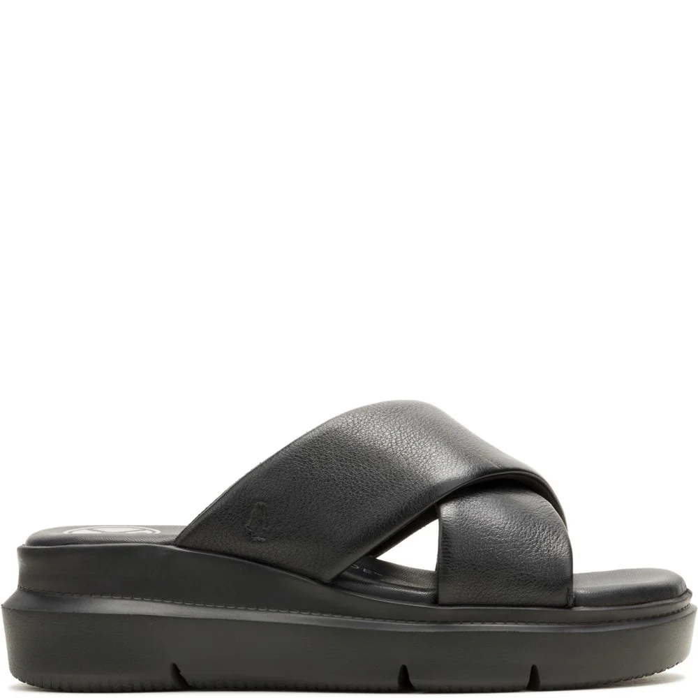 Hush Puppies Women Uplift Crossover Slides - Black