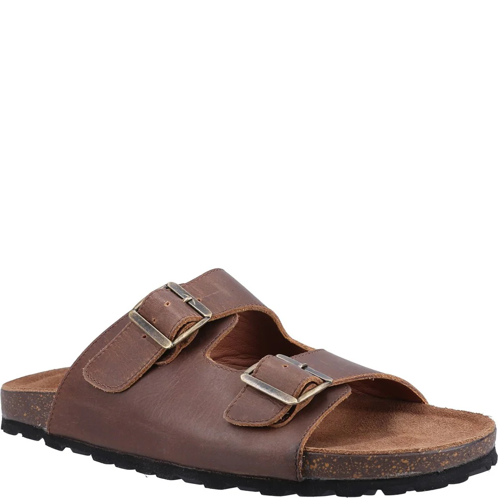 Hush Puppies Men Nash Slider Sandals - Brown