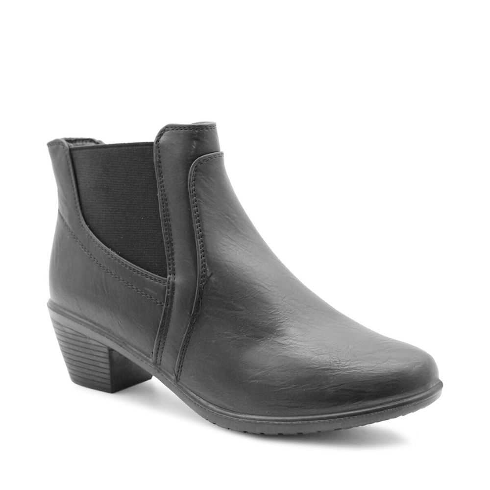 Cushion Walk Judith Women Black Ankle Boots