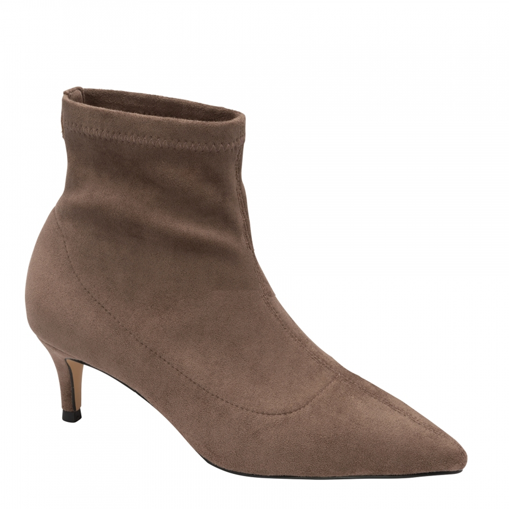 Ravel Madruga Pointed-Toe Sock Boots - Brown
