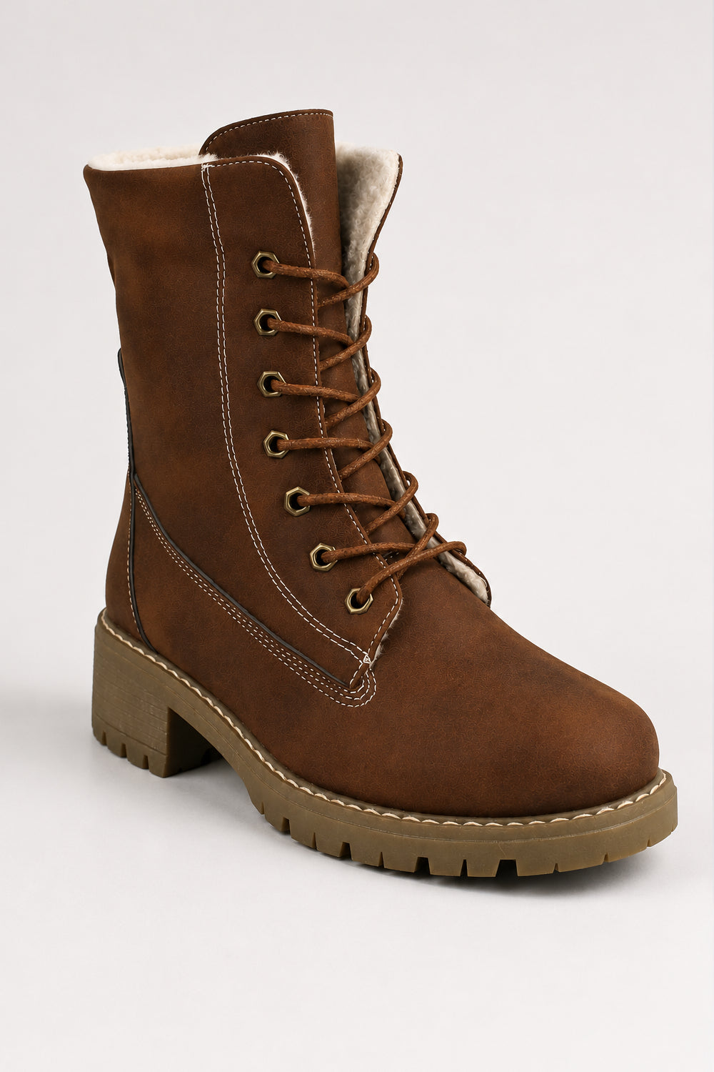 Lace-Up Ankle Boots