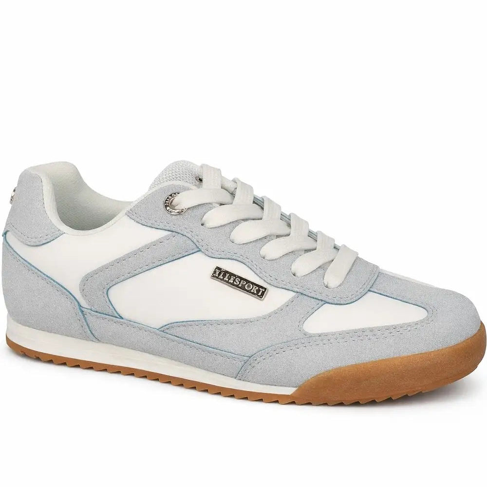 ELLE SPORT Retro Trainers with Lace Fastening and Cushioned Sole