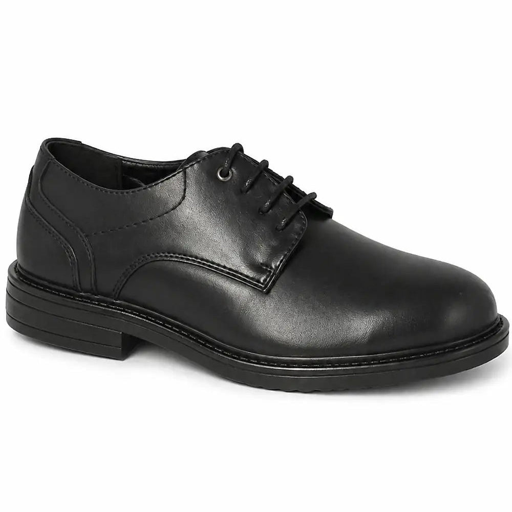 Men's Classic Lace-Up Derby Shoe with Stitched Sole
