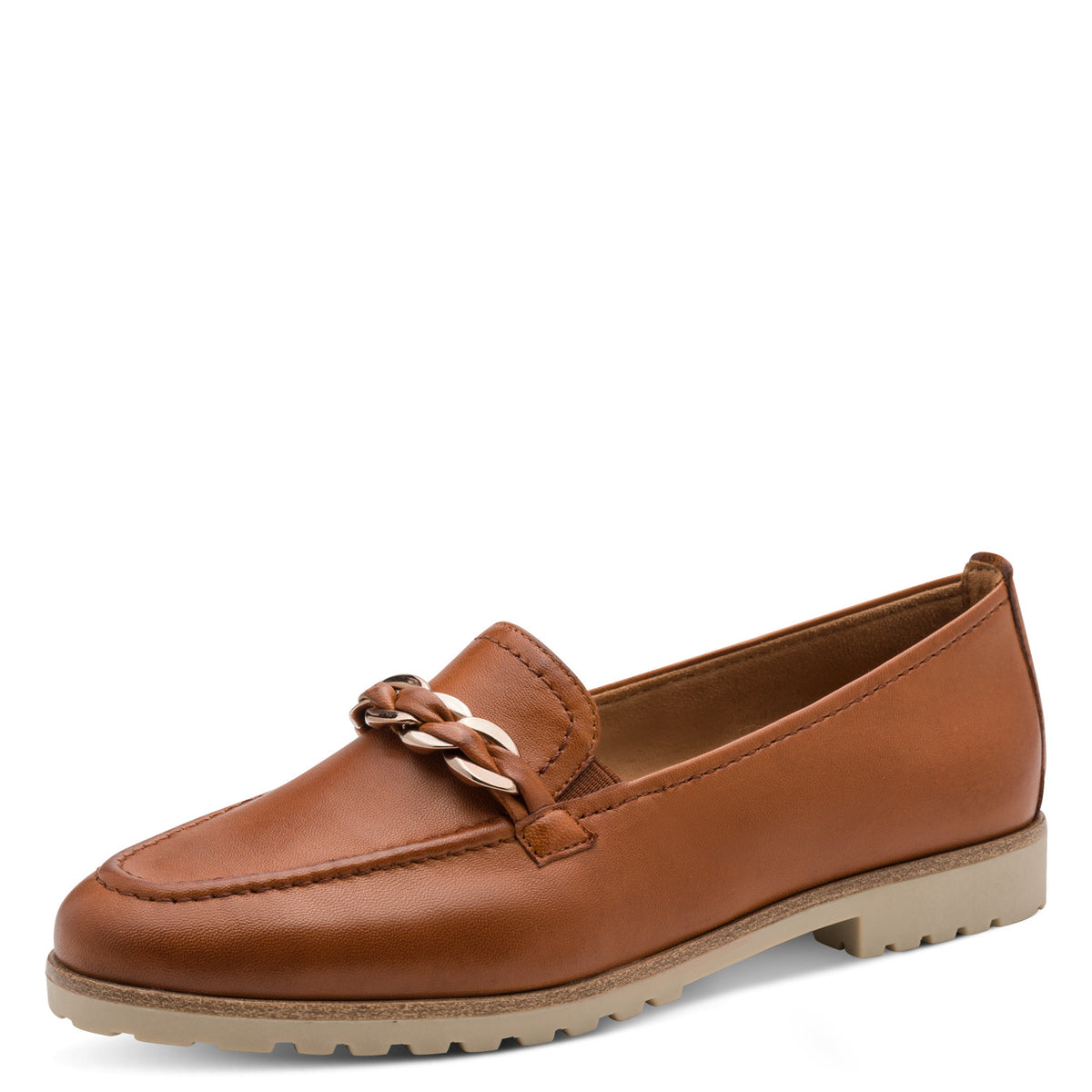 Slip On Loafers Shoes Cognac