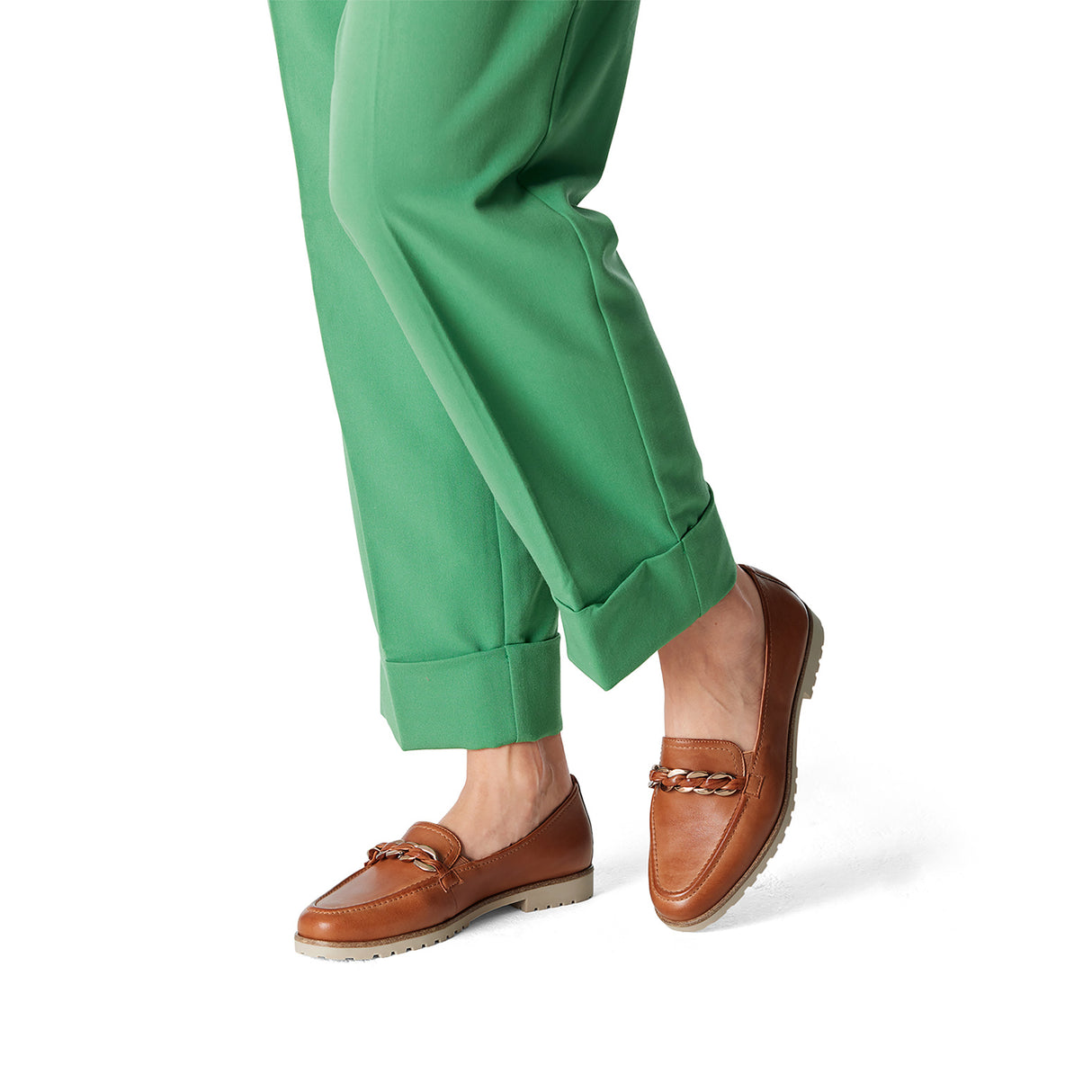 Tamaris Women Slip-On Loafers Shoes - Cognac