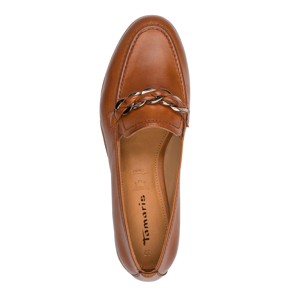 Tamaris Women Slip-On Loafers Shoes - Cognac