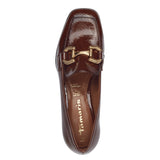 Tamaris Women Slip On Trotteur Loafers - Cognac