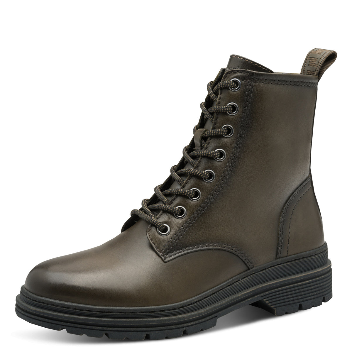 Ankle Zipup Bootie Green Olive