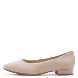 Jana Softline Ballet Flats With Block Heel - Beige