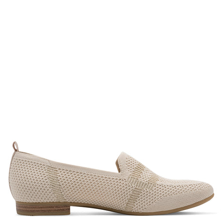 Jana Softline Texture Slip On Shoes - Beige