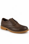 Leather Lace Up Touch Fastening School Trainers