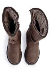 Mid Calf Faux Fur Lined Boots