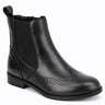Leather Classic Chelsea Ankle Boot with Elastic Panels