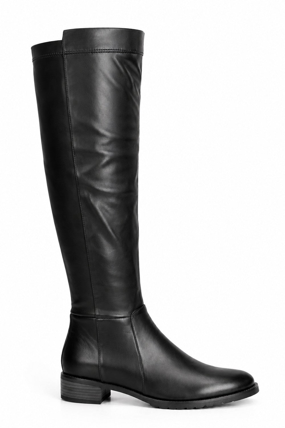 Over The Knee Flat Boots with Smooth Finish