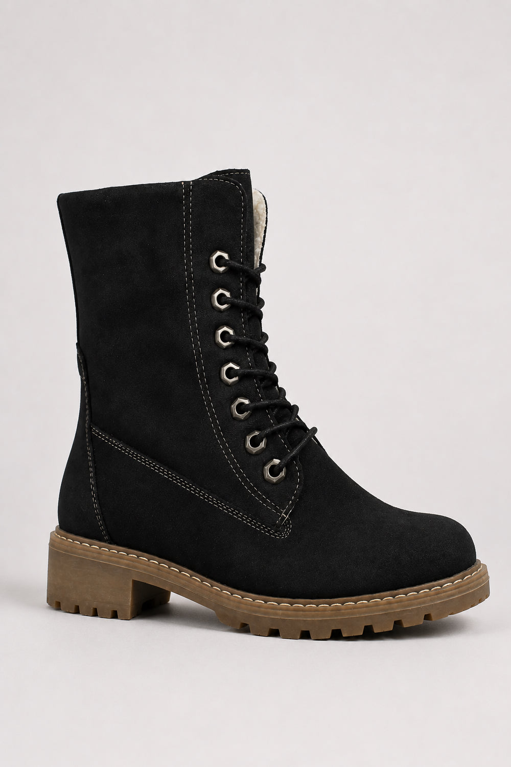Lace-Up Ankle Boots