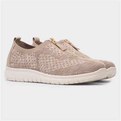 Cushion Walk Ruth Womens Casual Shoe - Beige