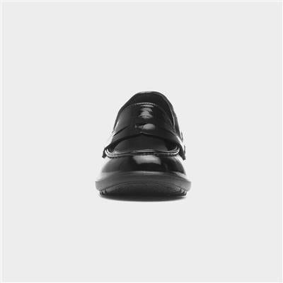 Cushion Walk Sally Womens Black Patent Wedge Shoe