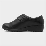 Cushion Walk Mia Womens Easy Fasten Shoe - Black