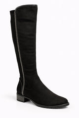 Over The Knee Flat Boots with Side Zip
