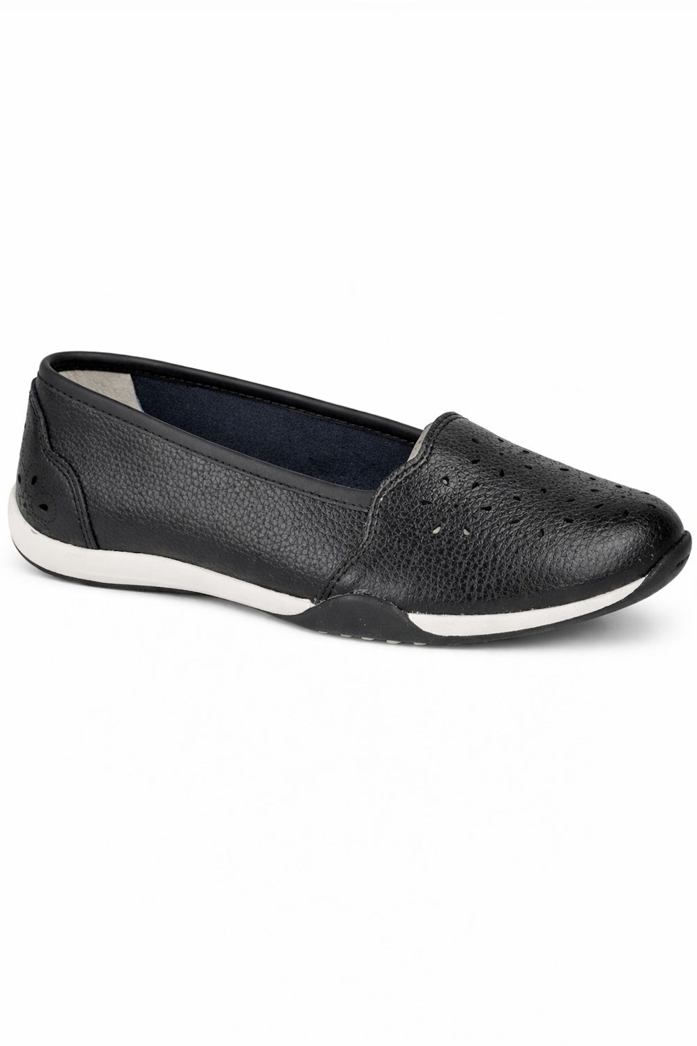Laser Cut Faux Leather Pumps