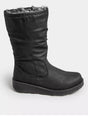 Mid Calf Faux Fur Lined Boots