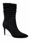 Slouch Stiletto Heel Ankle Boots with Pointed Toe