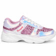 Glitter Trainers – Purple Sparkle with Iridescent Finish