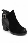 Ankle Boot with Block Heel and Buckle Detail