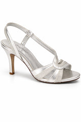 Diamante Detail Slingback Heeled Sandals