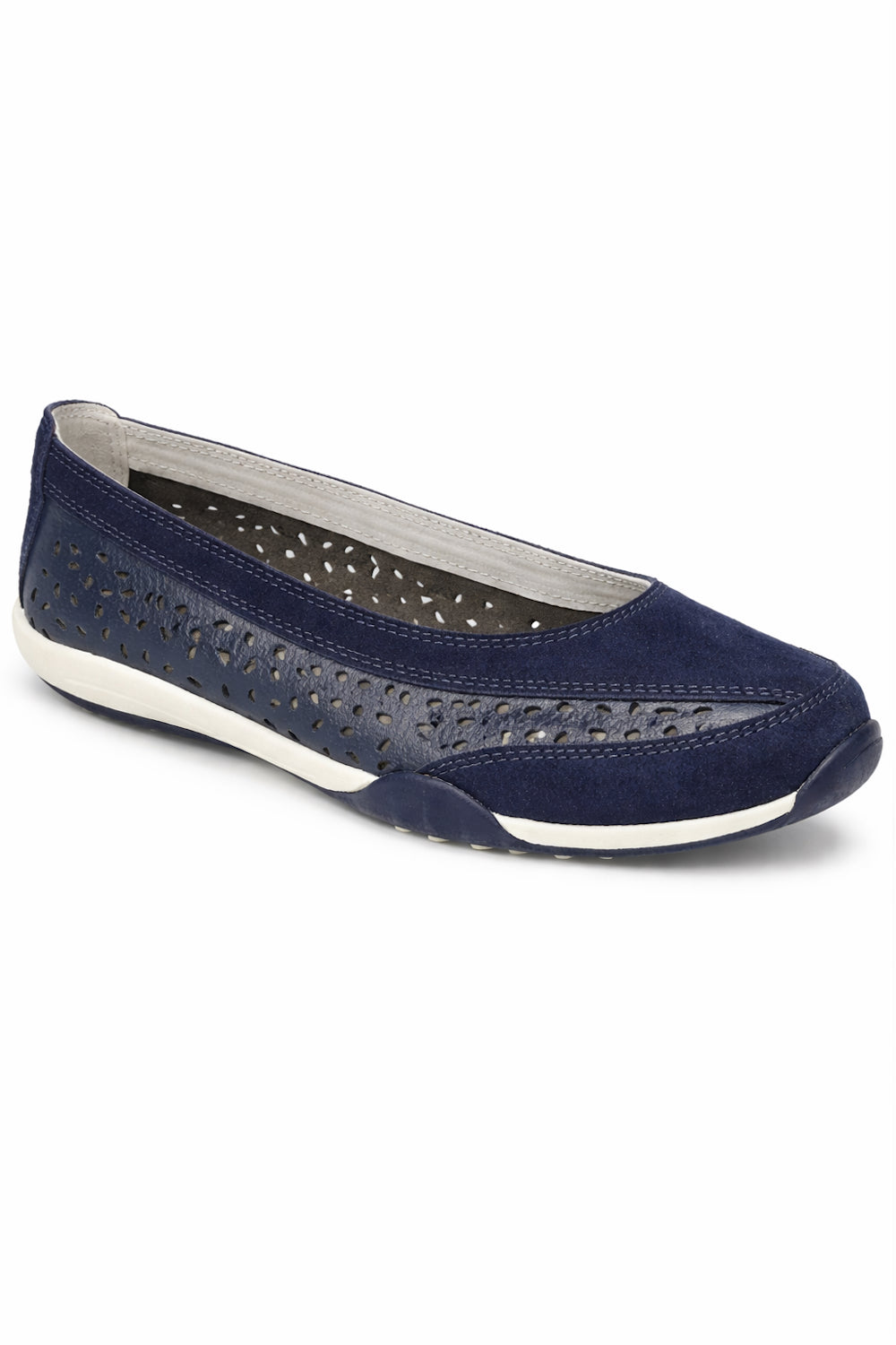 Perforated Slip On Comfort Shoe