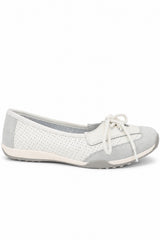 Leather Lace-Up Comfort Flat Shoe