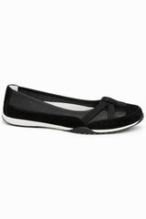 Leather Elastic Strap Comfort Ballerina Shoes