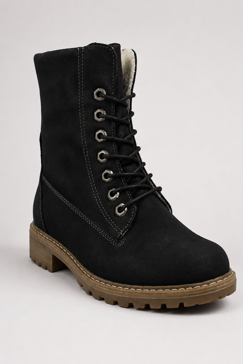 Lace-Up Ankle Boots