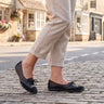 Leather Lace-Up Comfort Flat Shoe