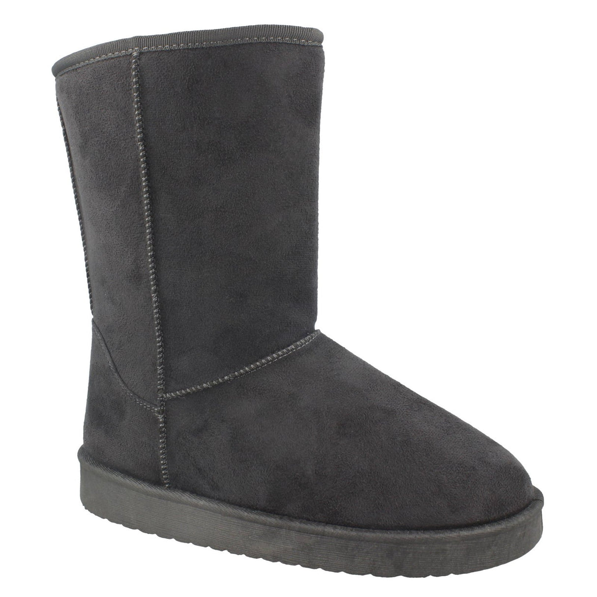 Women Classic Mid-Calf Suede Winter Boots with Faux Fur Lining